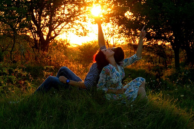 couple in forest